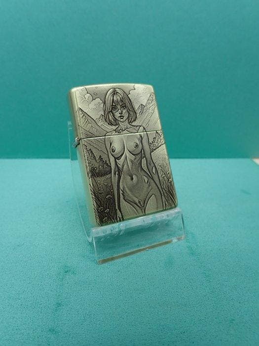 Zippo - Zippo Custom - Mountain view - Zonder minimumprijs -, Verzamelen, Rookartikelen, Aanstekers en Luciferdoosjes