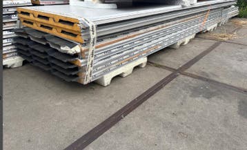 Dakplaten, B-keus, Antraciet, 40 mm, sandwichpanelen, Verzenden, Nieuw