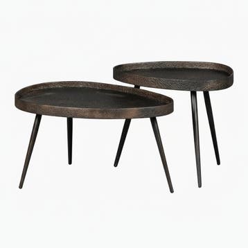 Woood Crude bijzettafels set | Retourdeal 52% korting, Verzenden, Nieuw