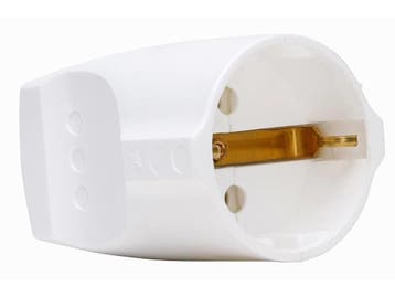 Köpp stekker contra wit plastic, Ophalen of Verzenden, Nieuw