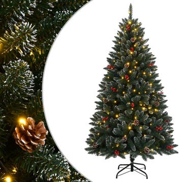 vidaXL Kunstkerstboom met 300 LEDs 210 cm, Diversen, Verzenden, Nieuw