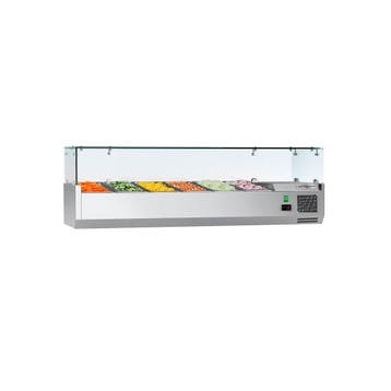 GGM Gastro | Opzetkoelvitrine ECO - 1400x335mm - 6x GN 1/4 |, Verzenden
