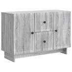 vidaXL Dressoir met lade Grijs sonoma 89 x 34,5 x 60 cm, Verzenden, Nieuw, Overige houtsoorten, Minder dan 50 cm