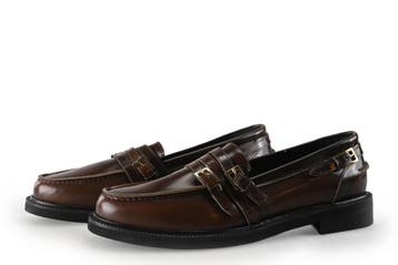 Stefano Lauran Loafers in maat 38 Bruin, Kleding | Dames, Schoenen, Bruin, Verzenden, Overige typen, Zo goed als nieuw