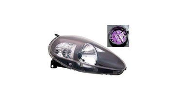 Fiat Grande Punto 2008-2012 Koplamp Rechts H4 Zwart, Ophalen of Verzenden, Nieuw, Fiat