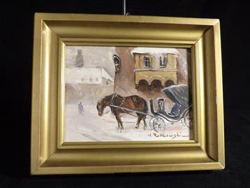 Wodzimierz Rutkowski (1915-1992) - Winter Horse Carriage