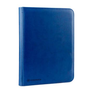 Toploader Binder (35pt) - Zipped 9-pocket Blue | Rebinder -, Verzenden, Nieuw