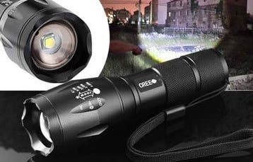 LED militaire zaklamp zaklantaarn waterdicht 2000 lumen opla, Verzenden, Nieuw