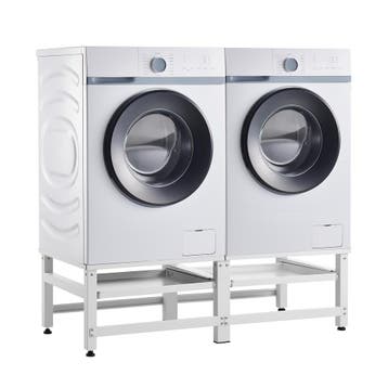 [en.casa] Wasmachine sokkel dubbel Bothel verhoger met plank, Verzenden, Nieuw