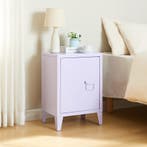 Nachtkast Inari metaal 57x40x30 cm lichtpaars [en.casa], Verzenden, Nieuw