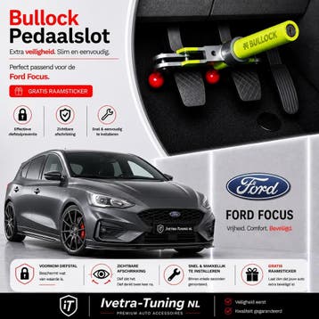 Pedaalslot Ford Focus | Beveiliging Ford Focus, Verzenden, Nieuw