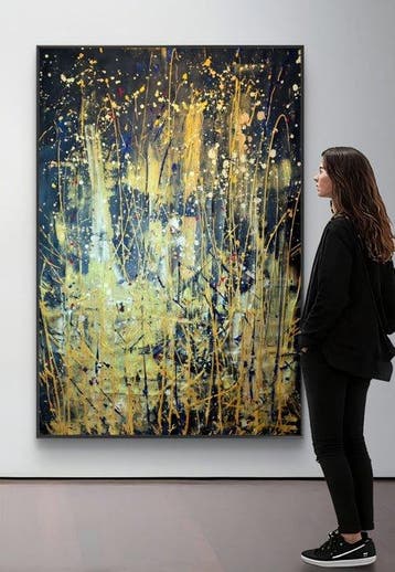Irena Lenartowicz - Composition with Gold - XXL
