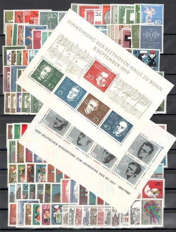 Duitsland, Bondsrepubliek 1958/1999 - volledige verzameling, Postzegels en Munten, Postzegels | Europa | Duitsland, Gestempeld