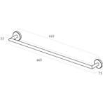 Wiesbaden Alonzo - Handdoekrek - Geborsteld Brons Koper, Huis en Inrichting, Badkamer | Badtextiel en Accessoires, Ophalen of Verzenden