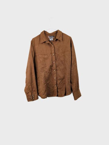 Columbia Sportswear Shirt Blouse Dames maat XL Bruin Vintage, Ophalen of Verzenden, Nieuw