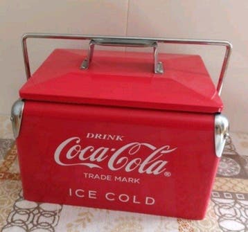 Coca-Cola - Koelkast - Staal, Metaal - Vriezer Coca Cola