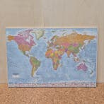 OUTLET - Prikbord Wereldkaart - 60 x 90 cm, Ophalen of Verzenden, Nieuw