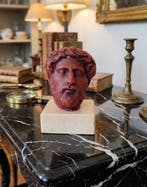 sculptuur, Scultura testa Imperatore Adriano - 11 cm - Was,, Antiek en Kunst