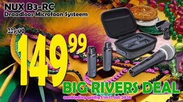 NUX B3RC Draadloos Microfoon Systeem | Music Department, Ophalen of Verzenden, Nieuw, Zangmicrofoon, Draadloos