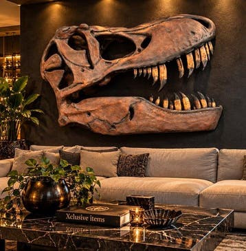 Dinosaurus Schedel - 170cm T-Rex Skull - Wall Decoration -