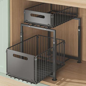 2-Laags Uittrekbare Kast Organizer - Verstelbare Keuken Opbe, Huis en Inrichting, Verzenden, Nieuw