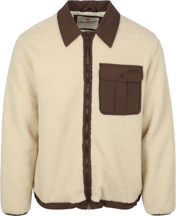 Levis Sherpa Jas Fleece Ecru maat L Heren, Verzenden, Nieuw, Maat 52/54 (L), Levi's