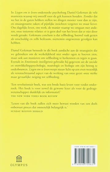 Liegen om te leven / Olympus 9789046700631 Daniel Goleman, Verzenden, Zo goed als nieuw, Daniel Goleman