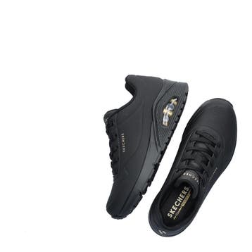 Skechers Street Uno lage sneakers voor dames in het Zwart, Skechers, Verzenden, Zwart, Nieuw