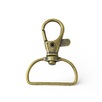 Sleutelhanger D-Haak - Antiek Brons, Ophalen of Verzenden, Nieuw, Overige typen