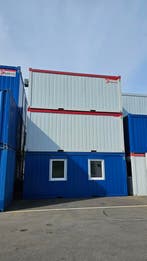 Te huur 20ft kantoorunits (6 x 2.4 m.) – Snel geleverd!, Ophalen of Verzenden, Zo goed als nieuw