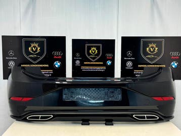 VW Polo 2G bj.2021 achterbumper kleur zwart LC9X met PDC, Auto-onderdelen, Gebruikt, Achter, Volkswagen, Bumper
