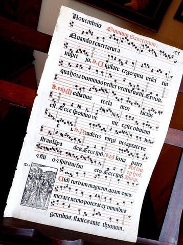 Catholic Church - Antiphonarium Romanum sheet Gregorian