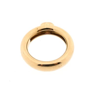 Gouden ring met roze toermalijn; Tiffany & Co, Sieraden, Tassen en Uiterlijk, Ringen, Gebruikt, Ophalen of Verzenden, Kleiner dan 17