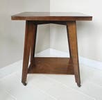 Bijzettafel - Hout - Vintage verrijdbare bijzettafel