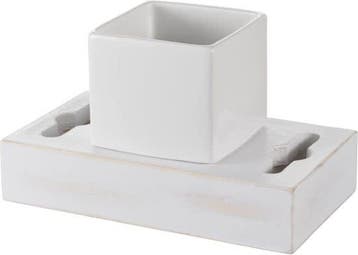 Haceka - Haceka Foresc whitewash Bekerhouder wit, Ophalen of Verzenden, Nieuw, Wit