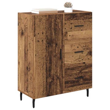 vidaXL Dressoir Oud Hout 69,5 x 34 x 90 cm Gemonteerd hout, Verzenden, Nieuw, Overige houtsoorten, Minder dan 50 cm