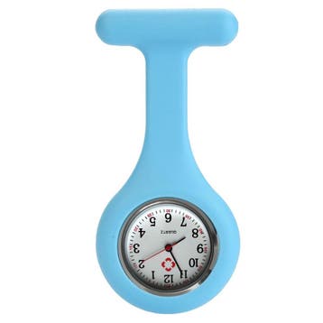 Fako - Verpleegstershorloge - Siliconen Uni - Babyblauw, Verzenden, Nieuw