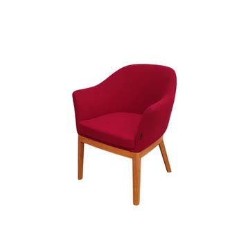 Benithem fauteuil - rode stof, Ophalen of Verzenden, Nieuw
