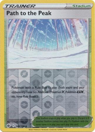 Path to the Peak 148/198 reverse holo Chilling Reign, Ophalen of Verzenden, Nieuw, Losse kaart, Foil