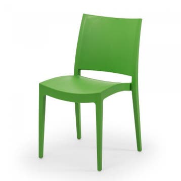 Stapelstoel Jade | Polypropyleen | Limoengroen | 4 stuks, Verzenden, Nieuw in verpakking
