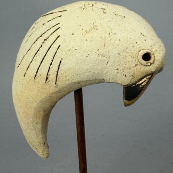 Ewa Budzowska - sculptuur, NO RESERVE- BIRD- decorated 24