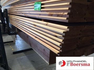 Douglas channelsiding goedkoop, Ophalen, 25 tot 50 mm, Nieuw, Plank