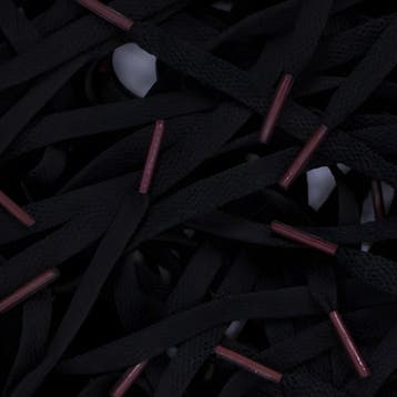 Custom veters - Zwart Burgundy • 120  cm x 8 mm, Kleding | Heren, Schoenen, Ophalen of Verzenden, Nieuw