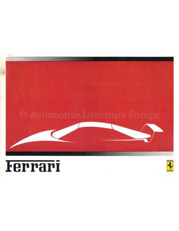 1989 FERRARI RANGE BROCHURE ENGELS, Boeken, Nieuw, Ferrari, Author