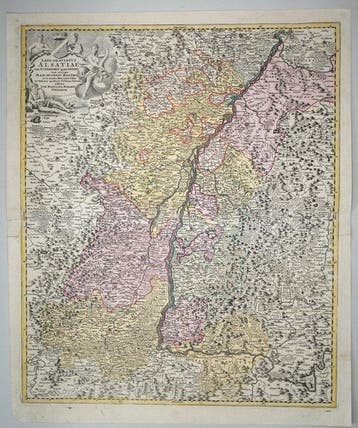Frankrijk - Elzas, Baden; Homann - Landgraviatus Alsatiae, Nieuw