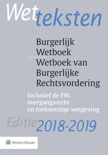9789013149128 Wetteksten Burgerlijk Wetboek/Wetboek van B..., Verzenden, Zo goed als nieuw, Wolters Kluwer Nederland B.V.