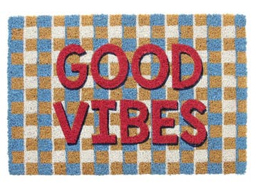 Trendy Kokos deurmat Good Vibes 60 x 40 cm, Verzenden, Nieuw