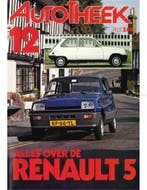 ALLES OVER DE RENAULT 5, AUTOTHEEK 12, Nieuw, Renault, Author
