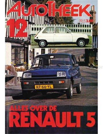 ALLES OVER DE RENAULT 5, AUTOTHEEK 12, Nieuw, Renault, Author