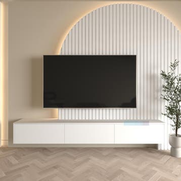 Zwevend tv meubel 180cm Wandmeubel tv meubel hout tv kast, 150 tot 200 cm, Nieuw, Overige materialen, Minder dan 100 cm
